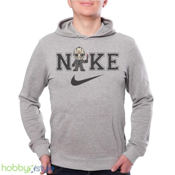 Jason Voorhees Horror Halloween Character Nike Swoosh Logo Shirt Product Photo 2