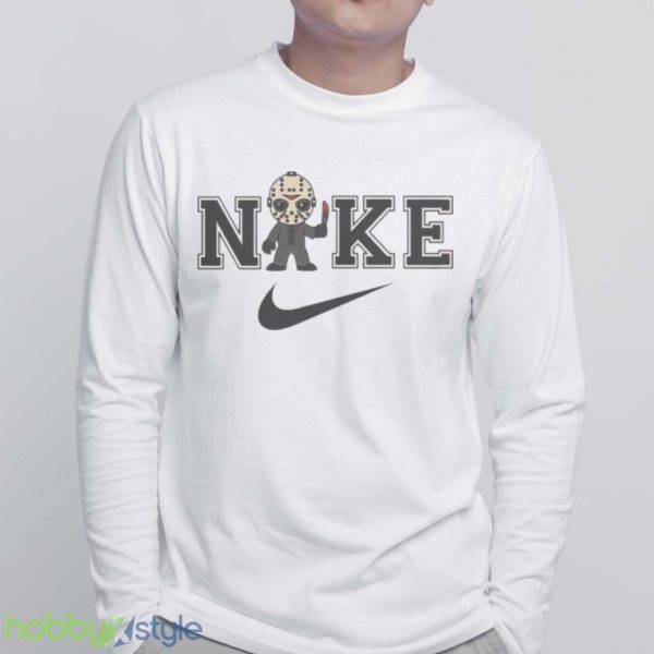 Jason Voorhees Horror Halloween Character Nike Swoosh Logo Shirt Product Photo 6