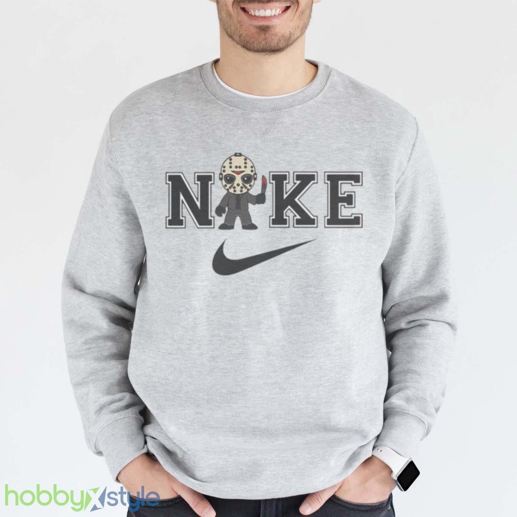 Jason Voorhees Horror Halloween Character Nike Swoosh Logo Shirt Product Photo 1