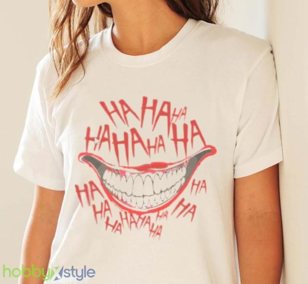 Joker Harley Quinn Ha Ha Ha Halloween Shirt Product Photo 4