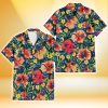 Kansas City Royals Orange Red Hibiscus Green Leaf Dark Background 3D Hawaiian Shirt Gift For Fans Product Photo 2