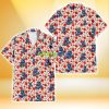 Kansas City Royals Tiny Red Hibiscus Green Leaf White Cube Background 3D Hawaiian Shirt Gift For Fans Product Photo 2
