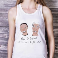 Kevin and Bean still on kroq 1067 art design t shirt - White Ladies Tank Top