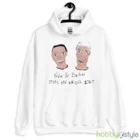 Kevin and Bean still on kroq 1067 art design t shirt - White Men T-Shirt