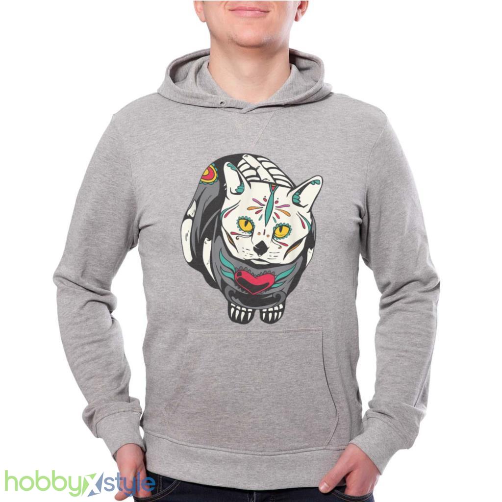 Kitty Skeleton Halloween Costume Skull Cat T Shirt Product Photo 1