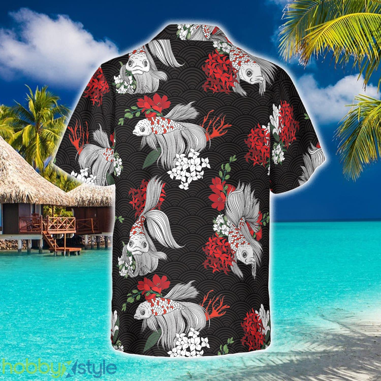 Koi Fish And Flowers Hawaiian Shirt Aloha Summer For Men And Women Gift - Koi Fish And Flowers Hawaiian Shirt_2