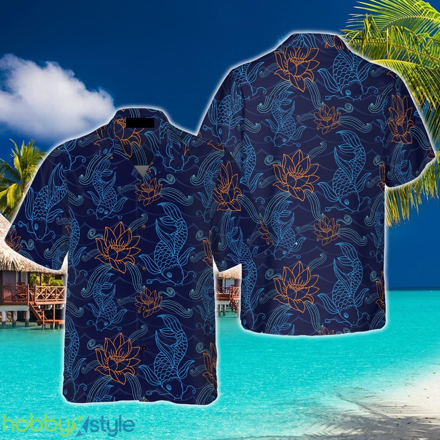 Koi Fish And Lotus Hawaiian Shirt Aloha Summer For Men And Women Gift - Koi Fish And Lotus Hawaiian Shirt_1