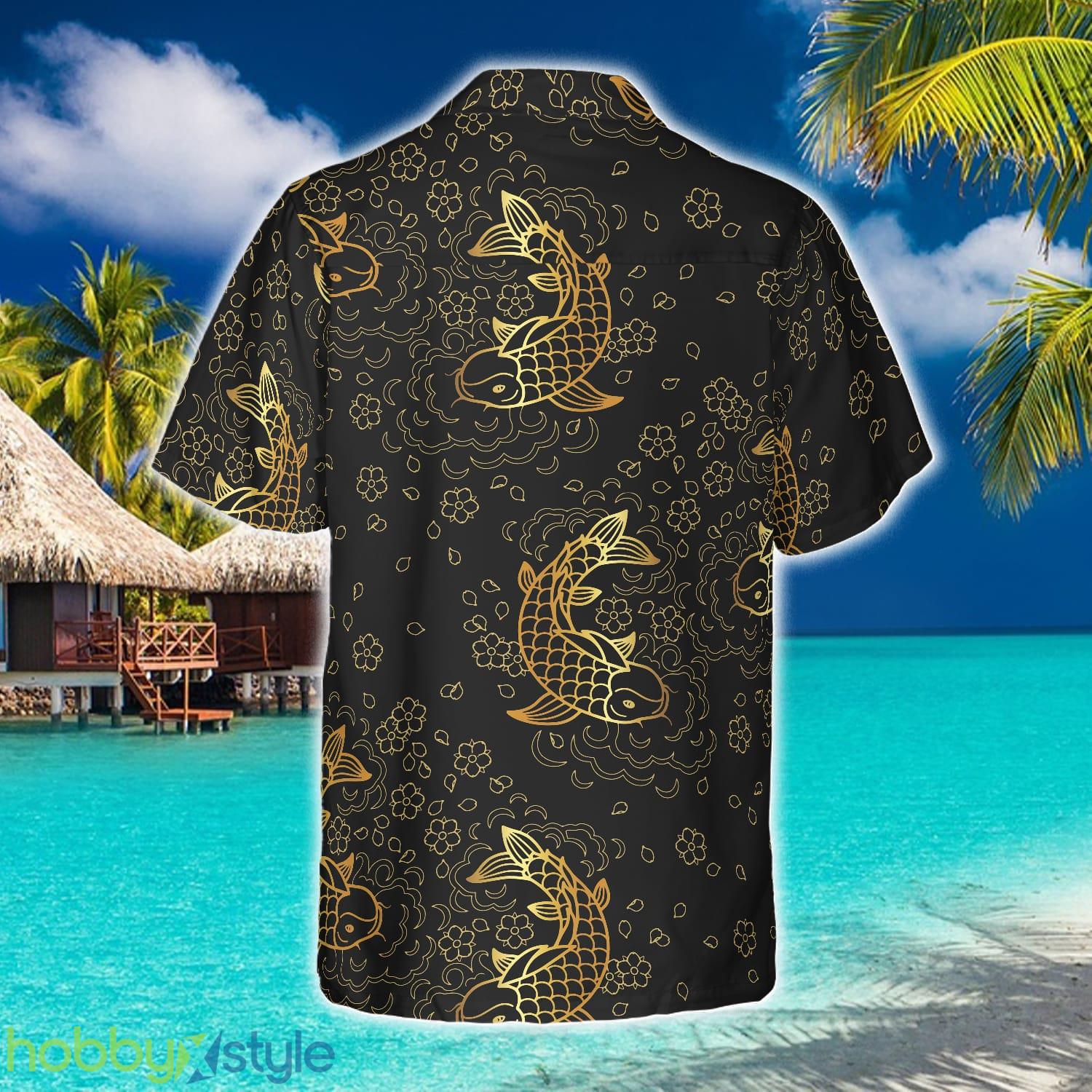 Koi Fish Seamless Pattern Hawaiian Shirt Summer Beach Gift For Men And Women - Koi Fish Seamless Pattern Hawaiian Shirt_2