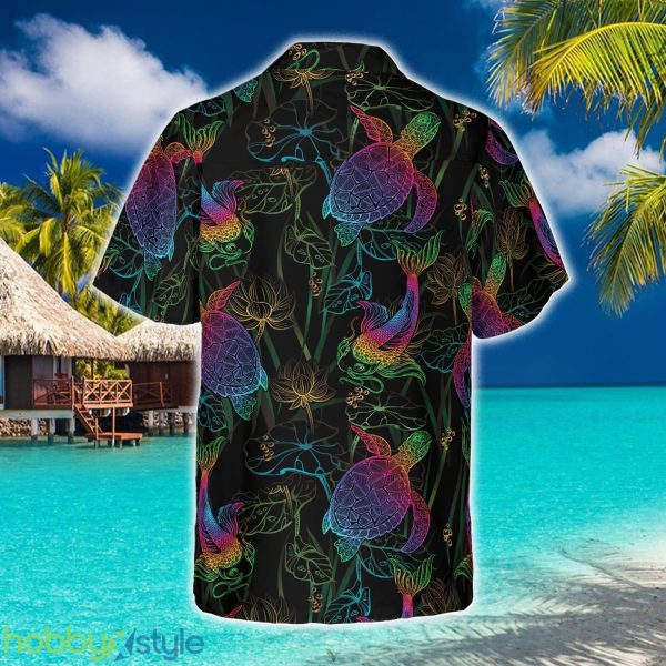 Koi, Lotus And Turtle Hawaiian Shirt Summer Beach Gift For Men And Women - Koi, Lotus And Turtle Hawaiian Shirt_2