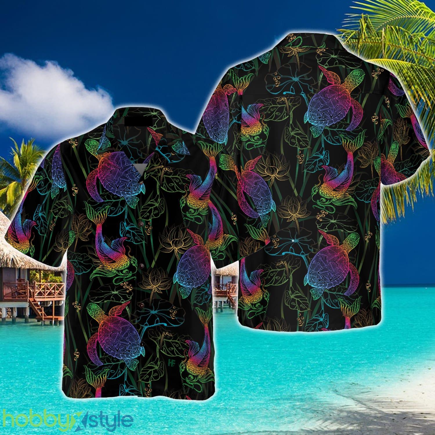 Koi, Lotus And Turtle Hawaiian Shirt Summer Beach Gift For Men And Women - Koi, Lotus And Turtle Hawaiian Shirt_1