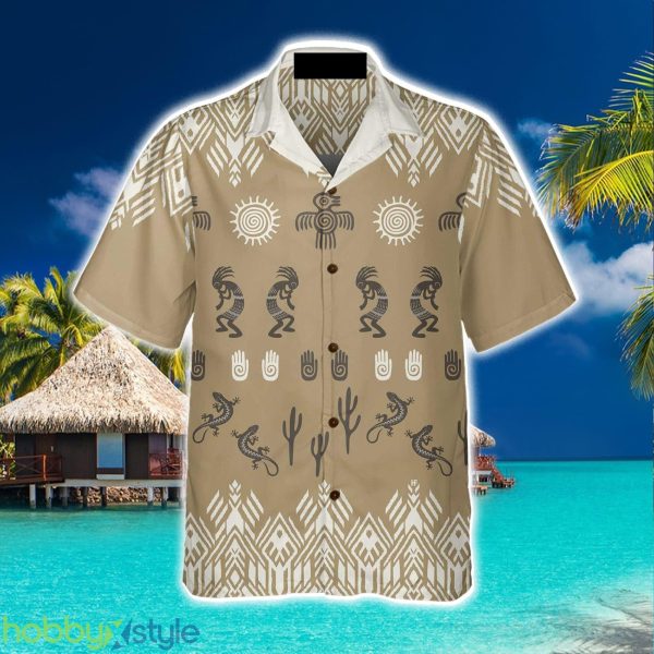 Kokopelli Native American 3D Hawaiian Shirt Beach Summer For Men And Women Gift - Kokopelli Native American Hawaiian Shirt, Unique Native American Gift_3