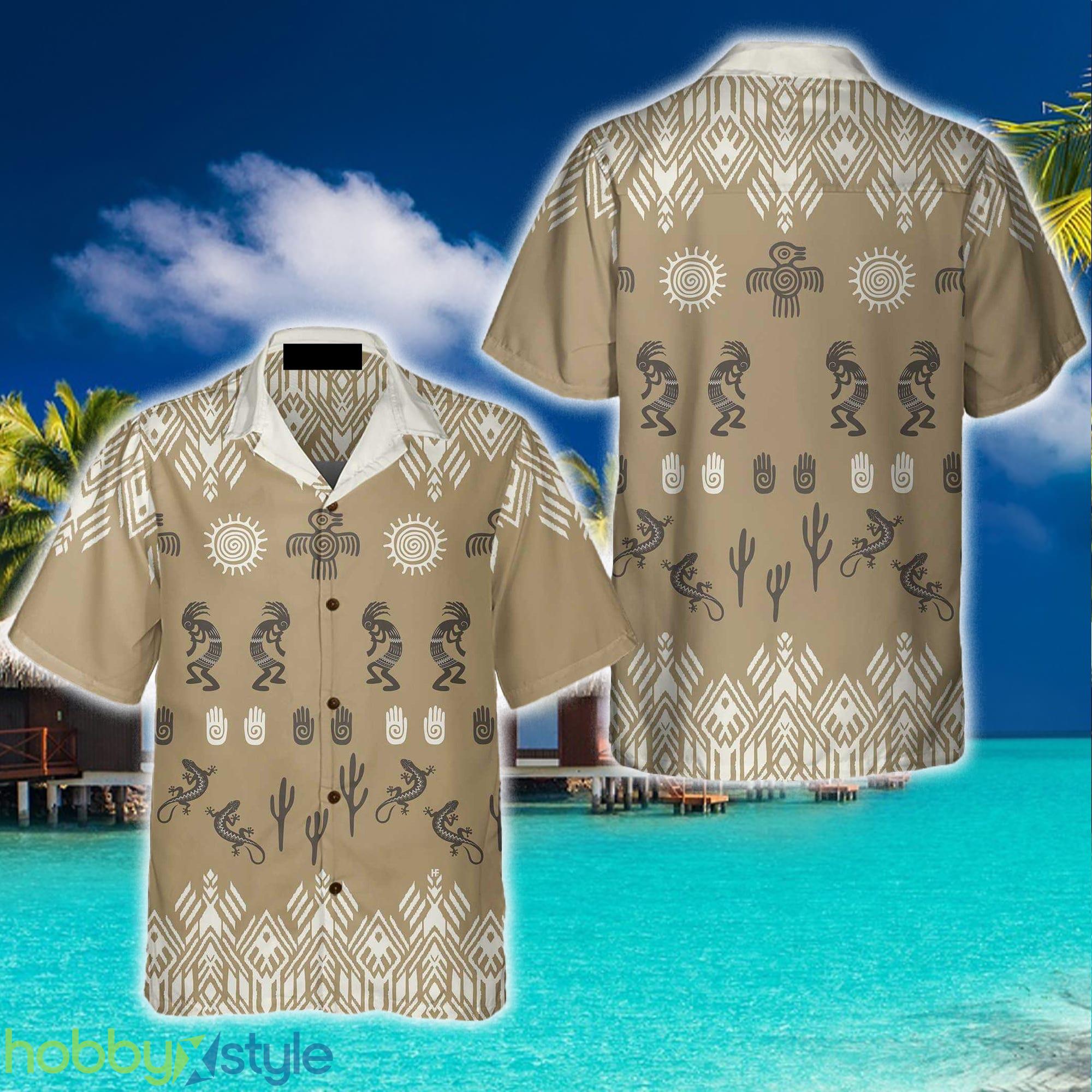 Kokopelli Native American 3D Hawaiian Shirt Beach Summer For Men And Women Gift - Kokopelli Native American Hawaiian Shirt, Unique Native American Gift_1