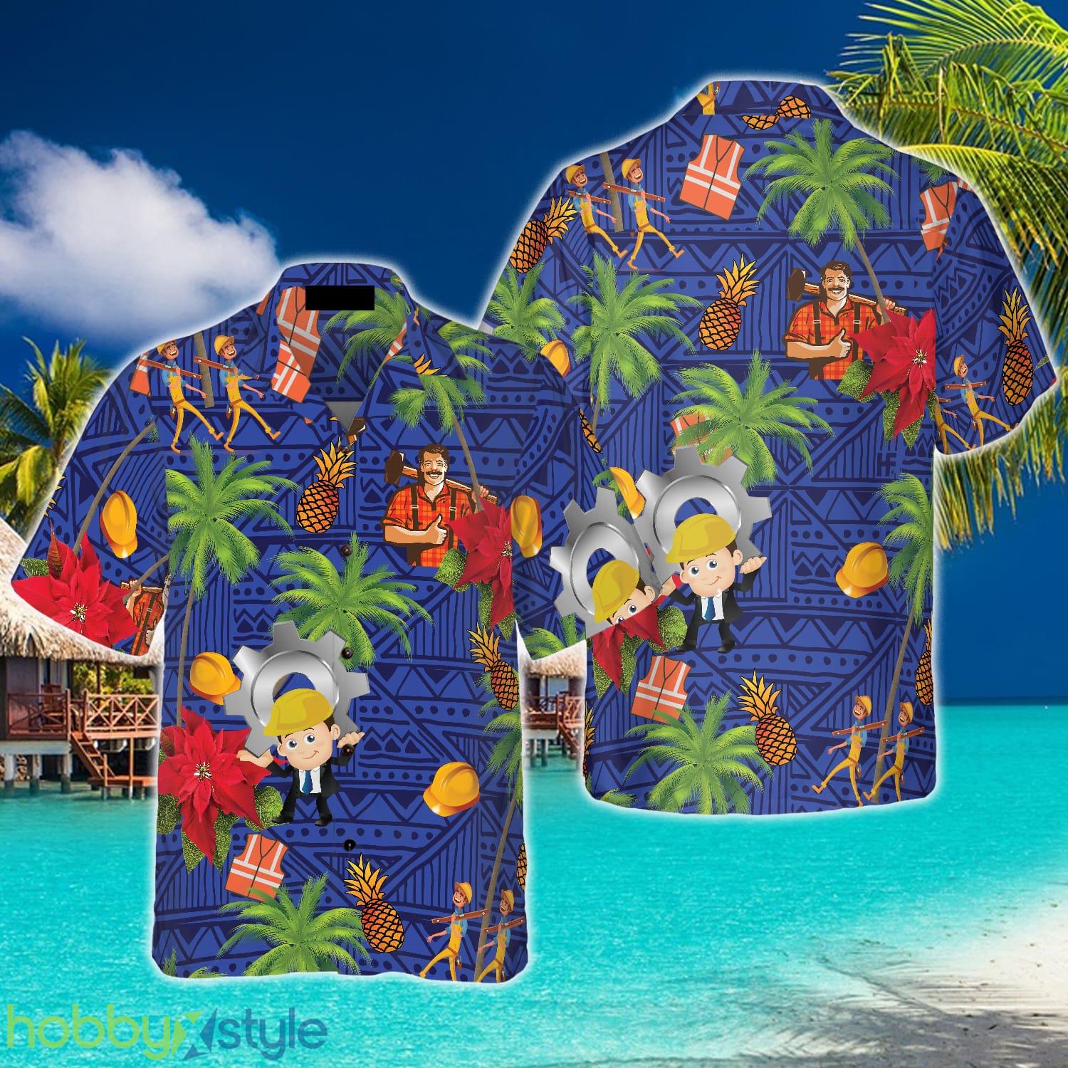 Laborer Proud 3D Hawaiian Shirt Beach Summer For Men And Women Gift - Laborer Proud Hawaiian Shirt_1