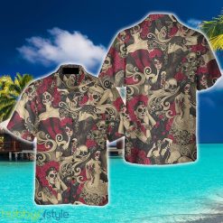 Las Elegantes Day Of The Dead Hawaiian Shirt Aloha Summer For Men And Women Gift - Las Elegantes Day Of The Dead Hawaiian Shirt, Mexican Day Makeup Girls Shirt, Best Day Of The Dead Gift_4