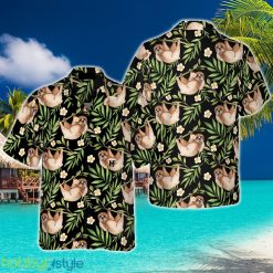 Lazy Sloths In Tropical Leaves 3D Hawaiian Shirt Beach Summer For Men And Women Gift - Lazy Sloths In Tropical Leaves Hawaiian Shirt_3