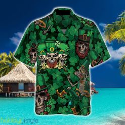Leprechaun Skull Happy Saint Patrick's Day 3D Hawaiian Shirt Beach Summer For Men And Women Gift - Leprechaun Skull Happy Saint Patrick's Day Hawaiian Shirt_4