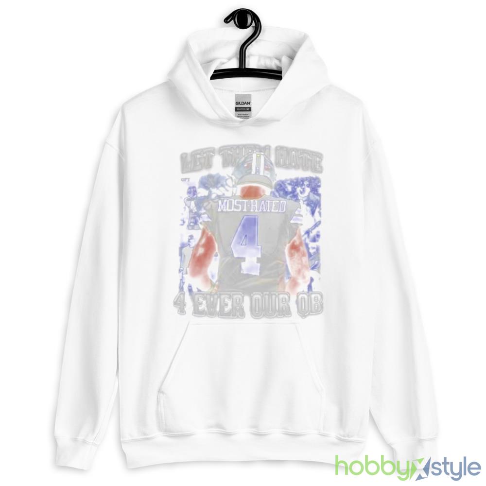 Let Them Hate 4 Ever Our Qb Shirt - 18500 Unisex Heavy Blend Hooded Sweatshirt-1