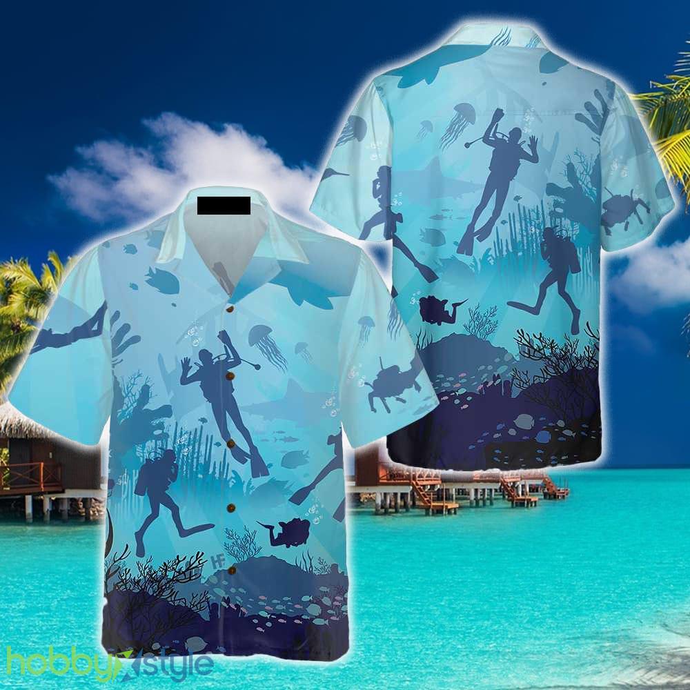 Life Is Diving Hawaiian Shirt Summer Beach Gift For Men And Women - Life Is Diving Hawaiian Shirt, Scuba Diving Shirt For Men, Cool Gift For Scuba Diver_1
