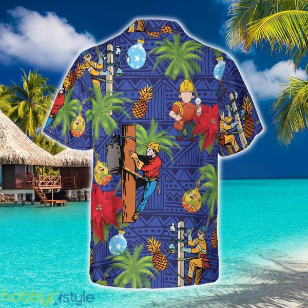 Lineman Proud 3D Hawaiian Shirt Beach Summer For Men And Women Gift - Lineman Proud Hawaiian Shirt_2