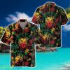 Lion Head With Cannabis Marijuana Leaves Lion Hawaiian Shirt Aloha Summer For Men And Women Gift - Lion Head With Cannabis Marijuana Leaves Lion Hawaiian Shirt, Button Up Lion Shirt For Men & Women, Cool Gift For Lion Lover_2