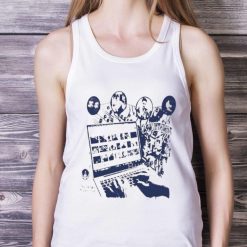 Lowinterest Data Mining Shirt - White Ladies Tank Top