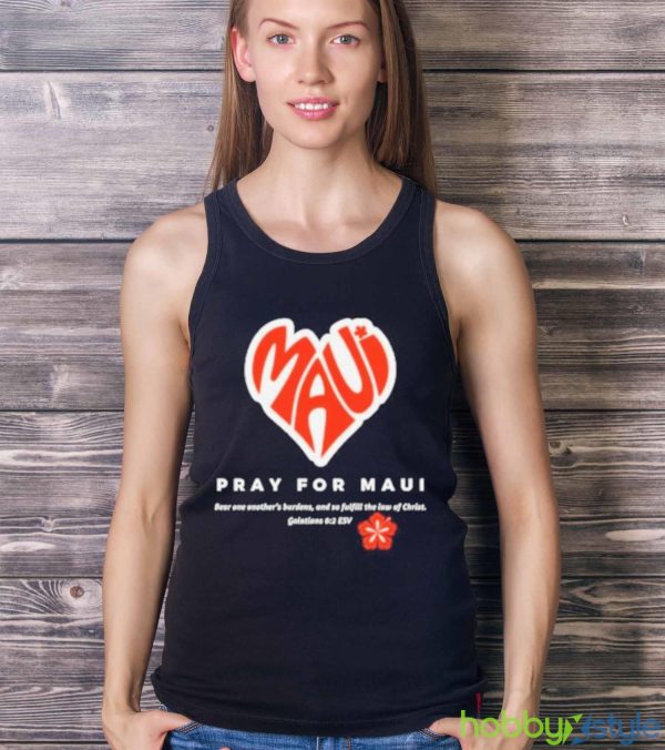 Maui Strong Shirt Fundraiser Pray For Maui Lahaina Strong Shirt - Ladies Tank Top