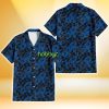 Miami Marlins Black Dark Blue Hibiscus Black Background 3D Hawaiian Shirt Gift For Fans Product Photo 1