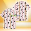 Miami Marlins Pink Hibiscus Yellow Pink Orchid White Background 3D Hawaiian Shirt Gift For Fans Product Photo 2