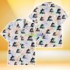 Miami Marlins Sketch Pastel Hibiscus Beige Background 3D Hawaiian Shirt Gift For Fans Product Photo 1