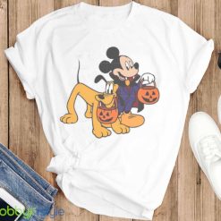 Mickey And Pluto Mickey And Minnie Mickey Comfort Color Halloween Shirt Product Photo 3