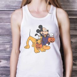 Mickey And Pluto Mickey And Minnie Mickey Comfort Color Halloween Shirt Product Photo 5
