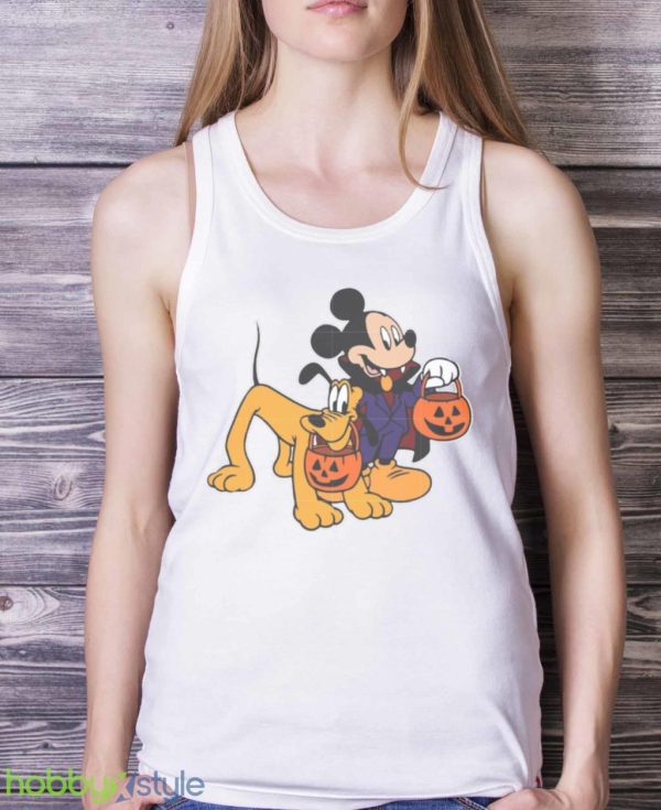 Mickey And Pluto Mickey And Minnie Mickey Comfort Color Halloween Shirt Product Photo 5