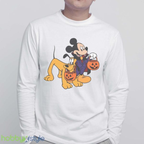 Mickey And Pluto Mickey And Minnie Mickey Comfort Color Halloween Shirt Product Photo 6