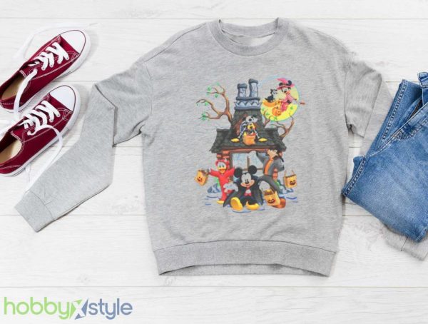Mickey Haunted House Halloween Shirt Product Photo 3