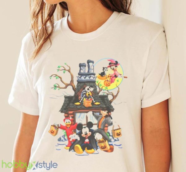 Mickey Haunted House Halloween Shirt Product Photo 4
