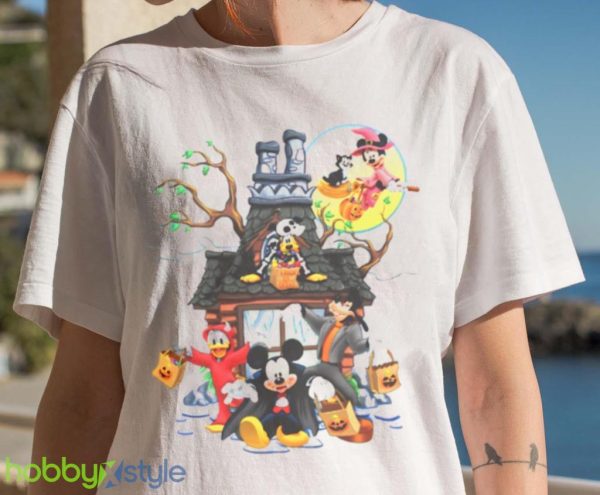 Mickey Haunted House Halloween Shirt Product Photo 7