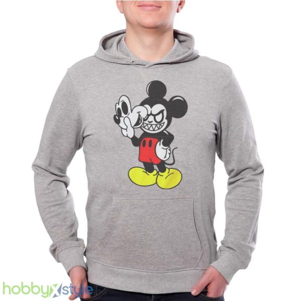 Mickey Horror Face Mickey And Minnie Minnie Mickey Halloween Shirt Product Photo 2