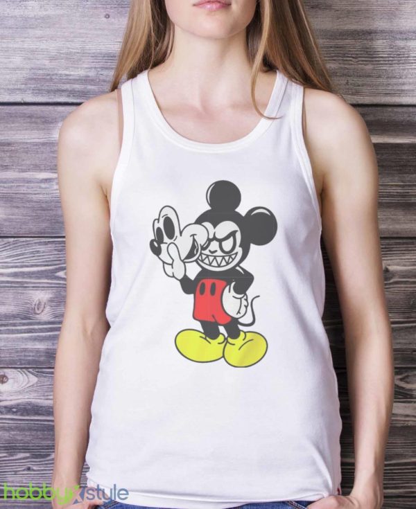 Mickey Horror Face Mickey And Minnie Minnie Mickey Halloween Shirt Product Photo 5