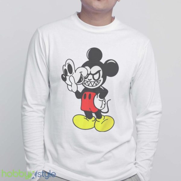 Mickey Horror Face Mickey And Minnie Minnie Mickey Halloween Shirt Product Photo 6