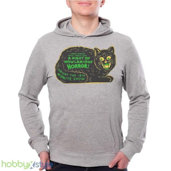Midnite Show Halloween Spookshow Cat Shirt Product Photo 2