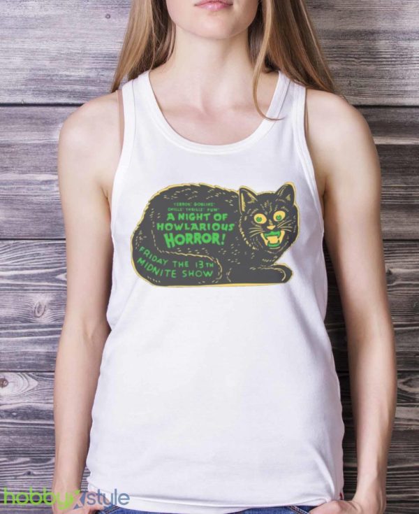 Midnite Show Halloween Spookshow Cat Shirt Product Photo 5