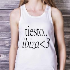 Mira Joyce Tiesto Ibiza 3 Shirt - White Ladies Tank Top