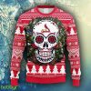 MLB St. Louis Cardinals Skull Flower Ugly Christmas Ugly Sweater For Men Women - MLB St. Louis Cardinals Skull Flower Ugly Christmas Ugly Sweater_2