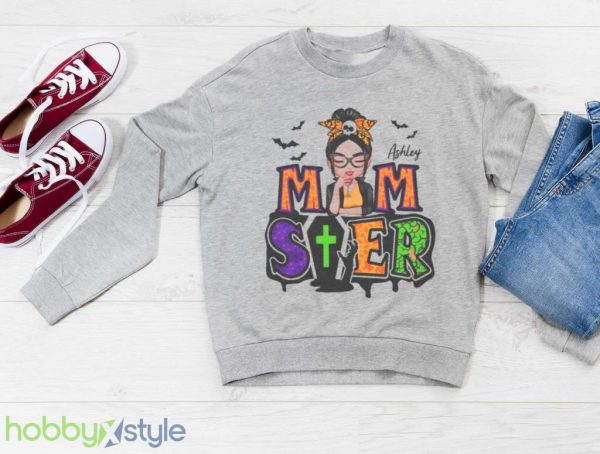 Mom Halloween Momster T Shirt Product Photo 3