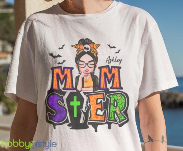 Mom Halloween Momster T Shirt Product Photo 7