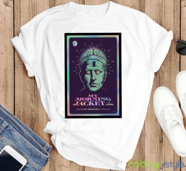My morning Jacket 15 august event Troutdale art poster design t shirt - T-SHIRT FLAT