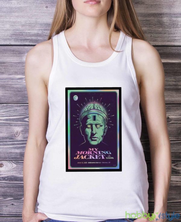 My morning Jacket 15 august event Troutdale art poster design t shirt - White Ladies Tank Top