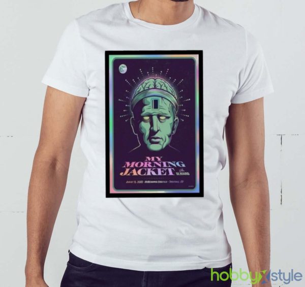 My morning Jacket 15 august event Troutdale art poster design t shirt - White Men T-Shirt