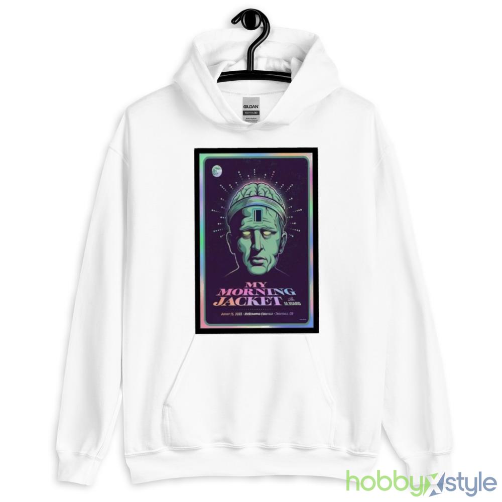 My morning Jacket 15 august event Troutdale art poster design t shirt - 18500 Unisex Heavy Blend Hooded Sweatshirt-1