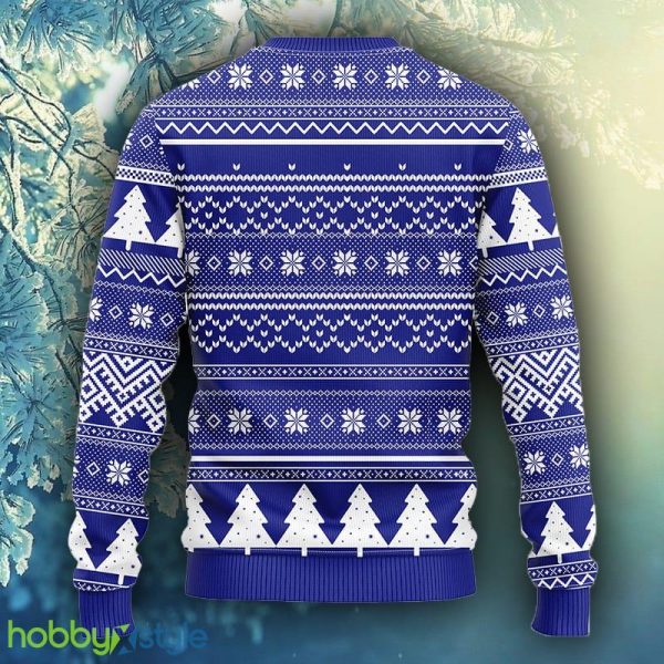 NCAA Christmas Duke Blue Devils Tree Ugly Christmas Fleece Sweater For Men Women - NCAA Duke Blue Devils Tree Ugly Christmas Fleece Sweater_2